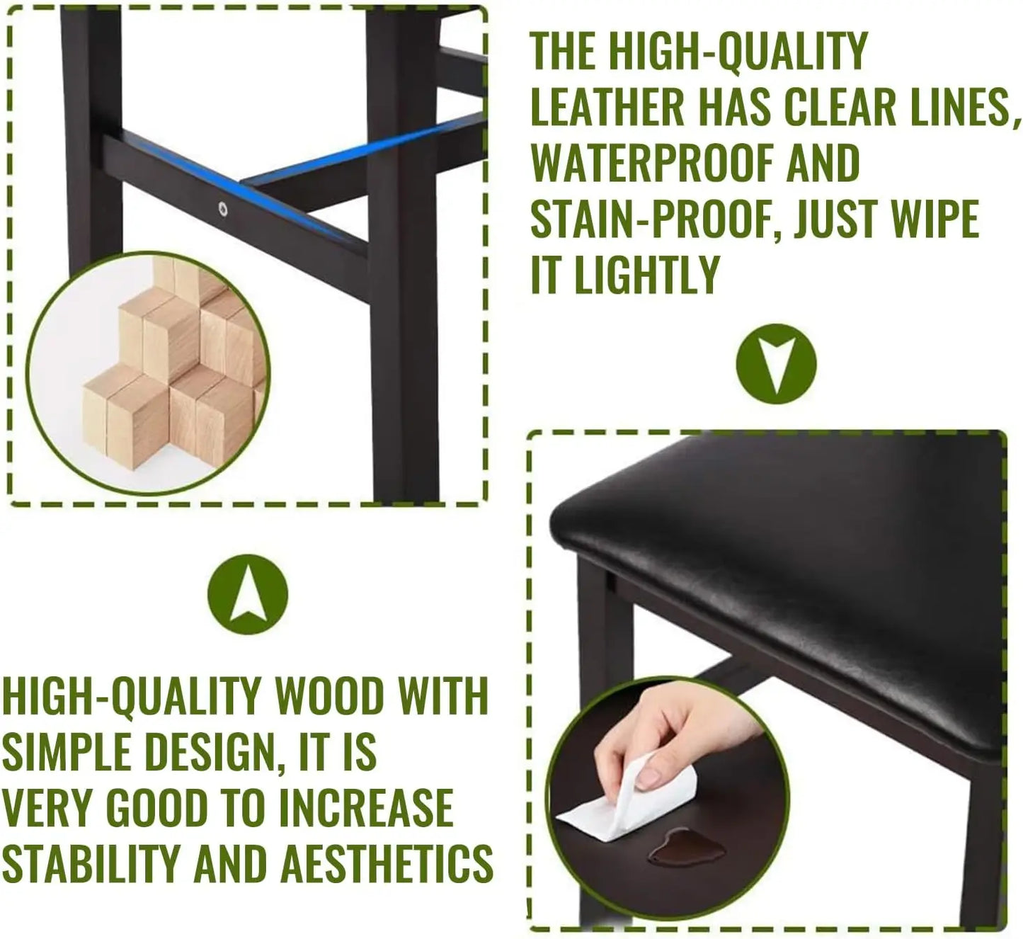 Elegant Kitchen Table and Chairs Set for Small Spaces