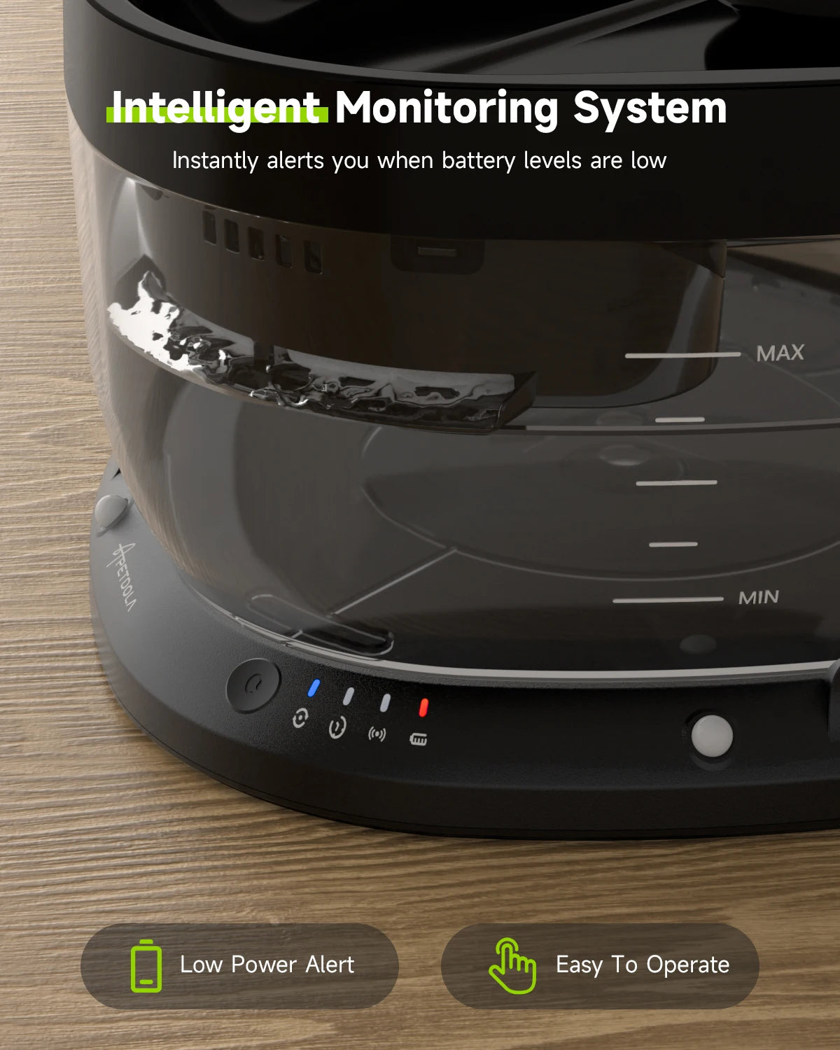 APETDOLA Wireless Dog Water Fountain Auto Sensor For Pets
