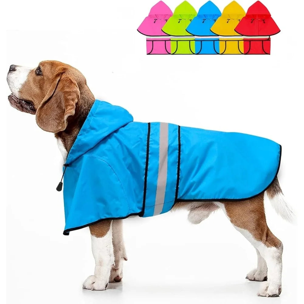 Hooded Waterproof Dog Raincoat for Outdoor Adventures