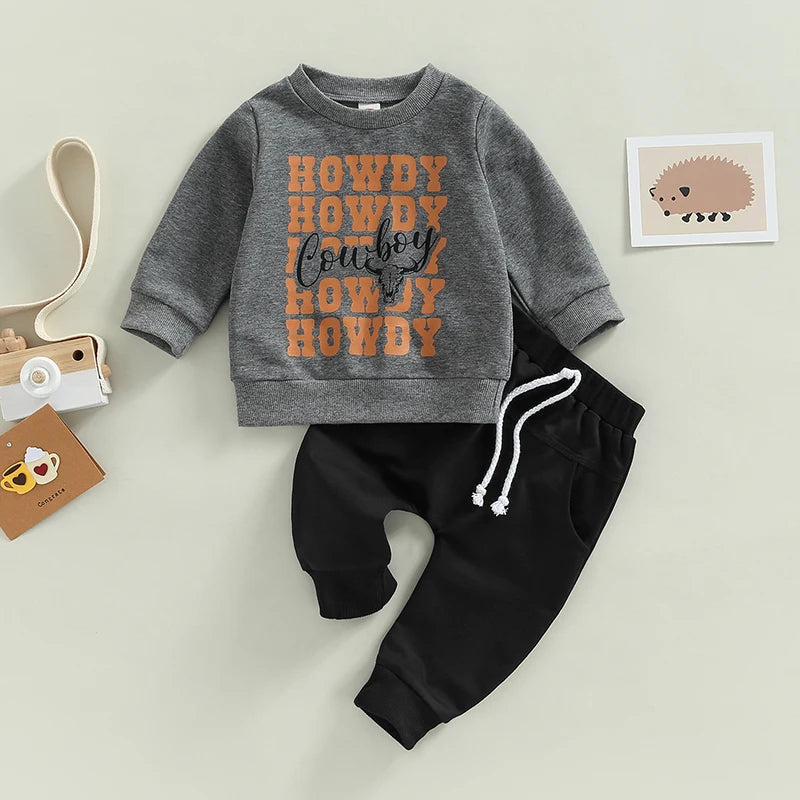 CatheryCN Dinosaur Print Hoodie And Camouflage Pants Set