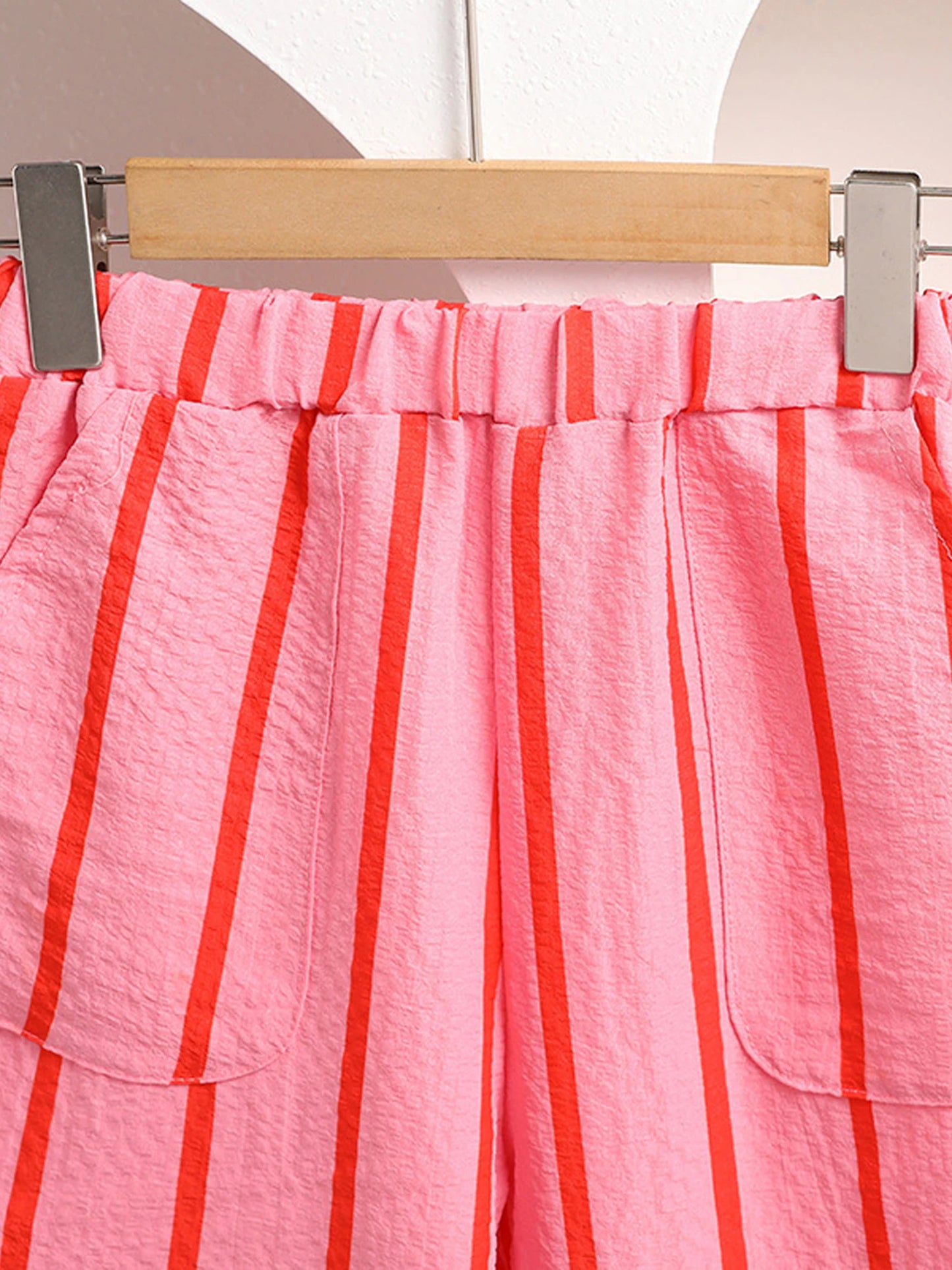 Girls 2 Piece Fall Outfit Set Long Sleeve Striped Top Pants