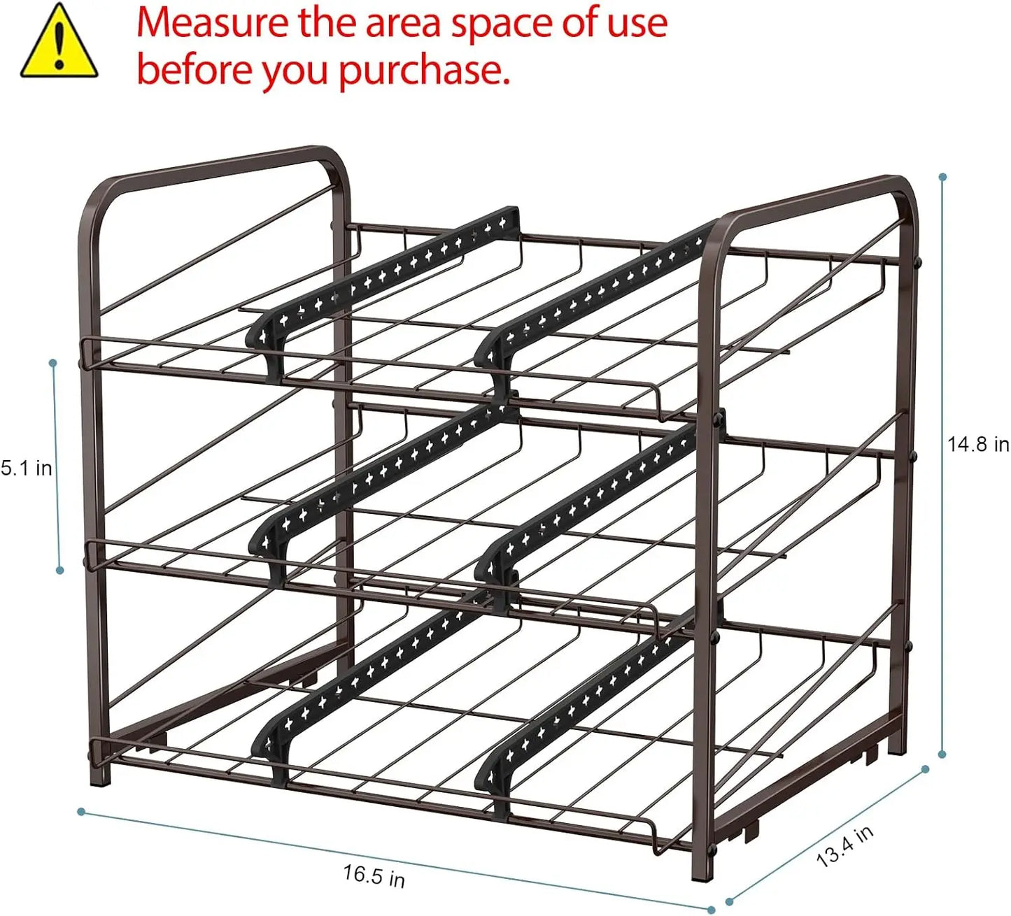 Hign-concerned Can Dispenser Rack 2-Piece Pantry Organizer
