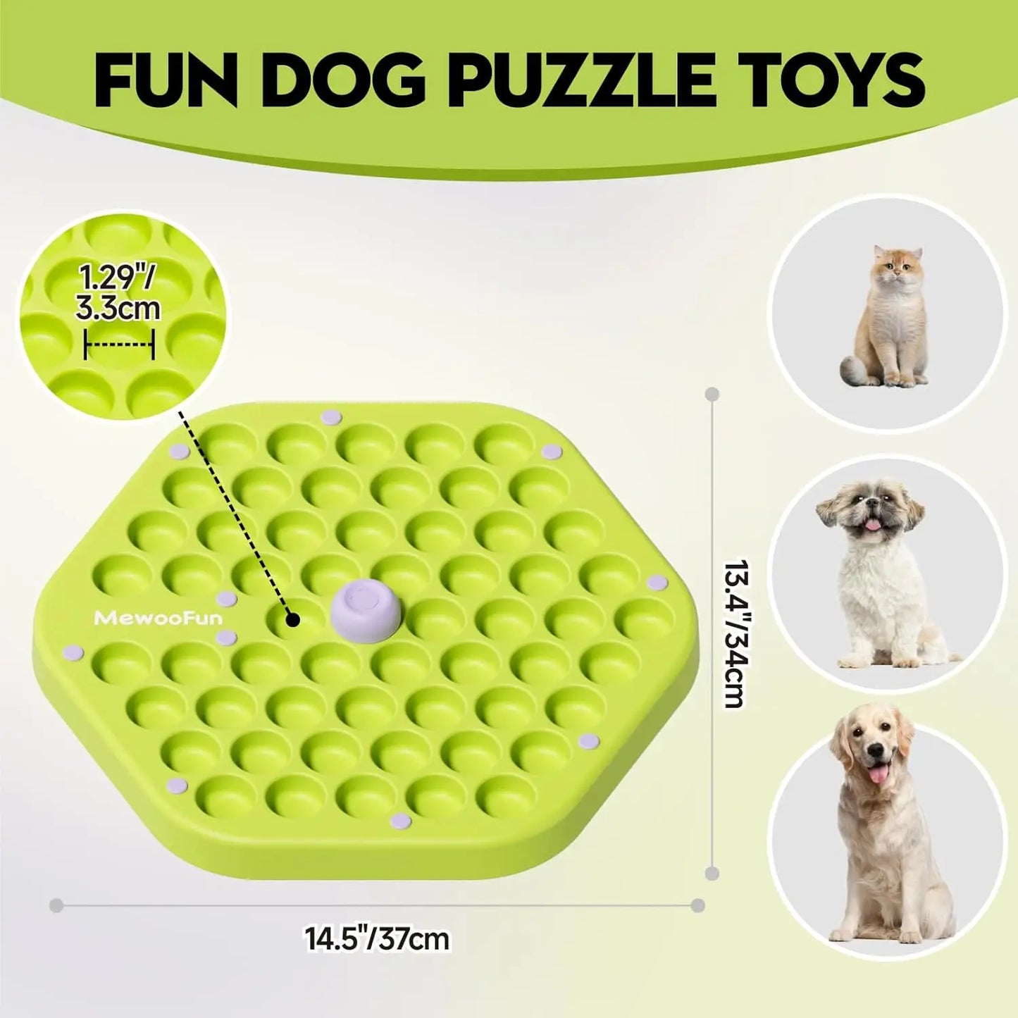 MEWOOFUN Level 4 Dog Puzzle Toy Enrichment IQ Training