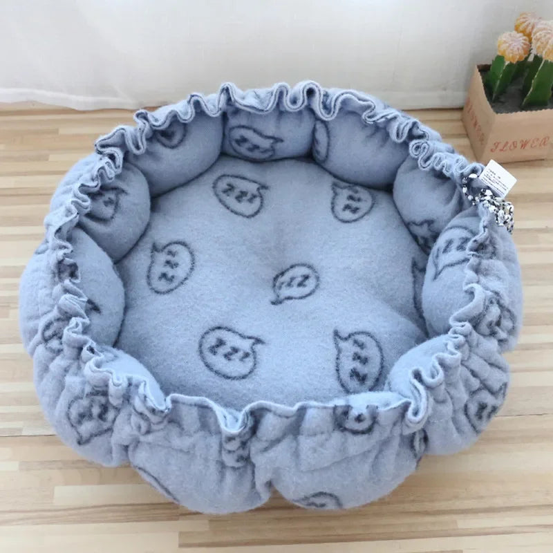 Henan Soft Cat Bed Adjustable Cushion Round Warm