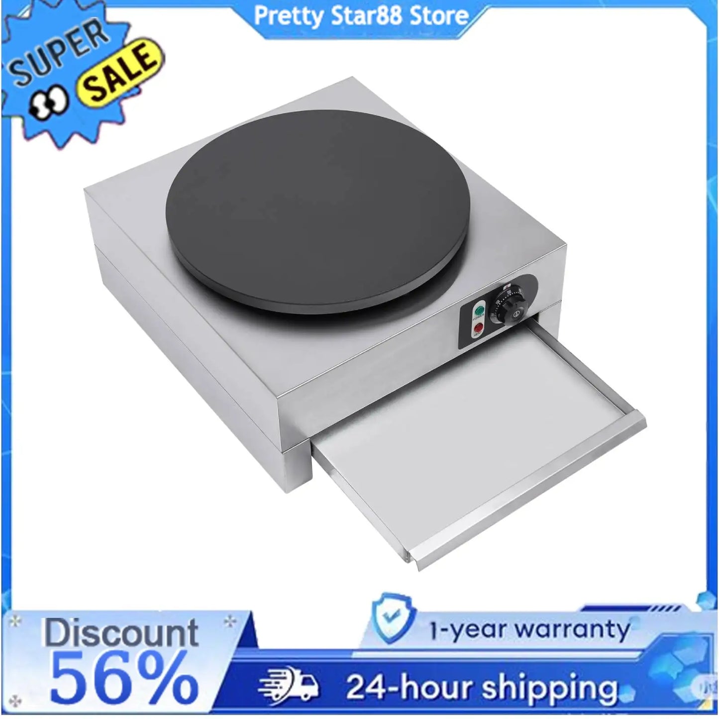 Hign Concerned Nonstick Pancake Griddle Crepe Maker