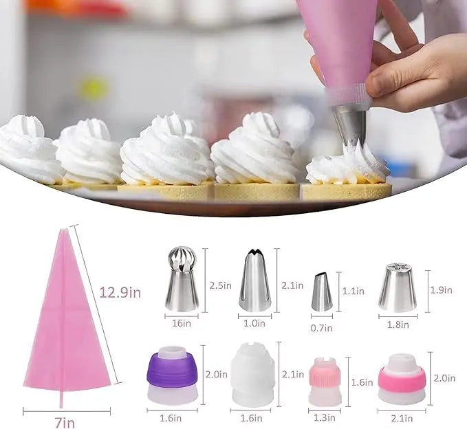 Feature 359PCs Cake Decorating Kit With 66 Piping Tips