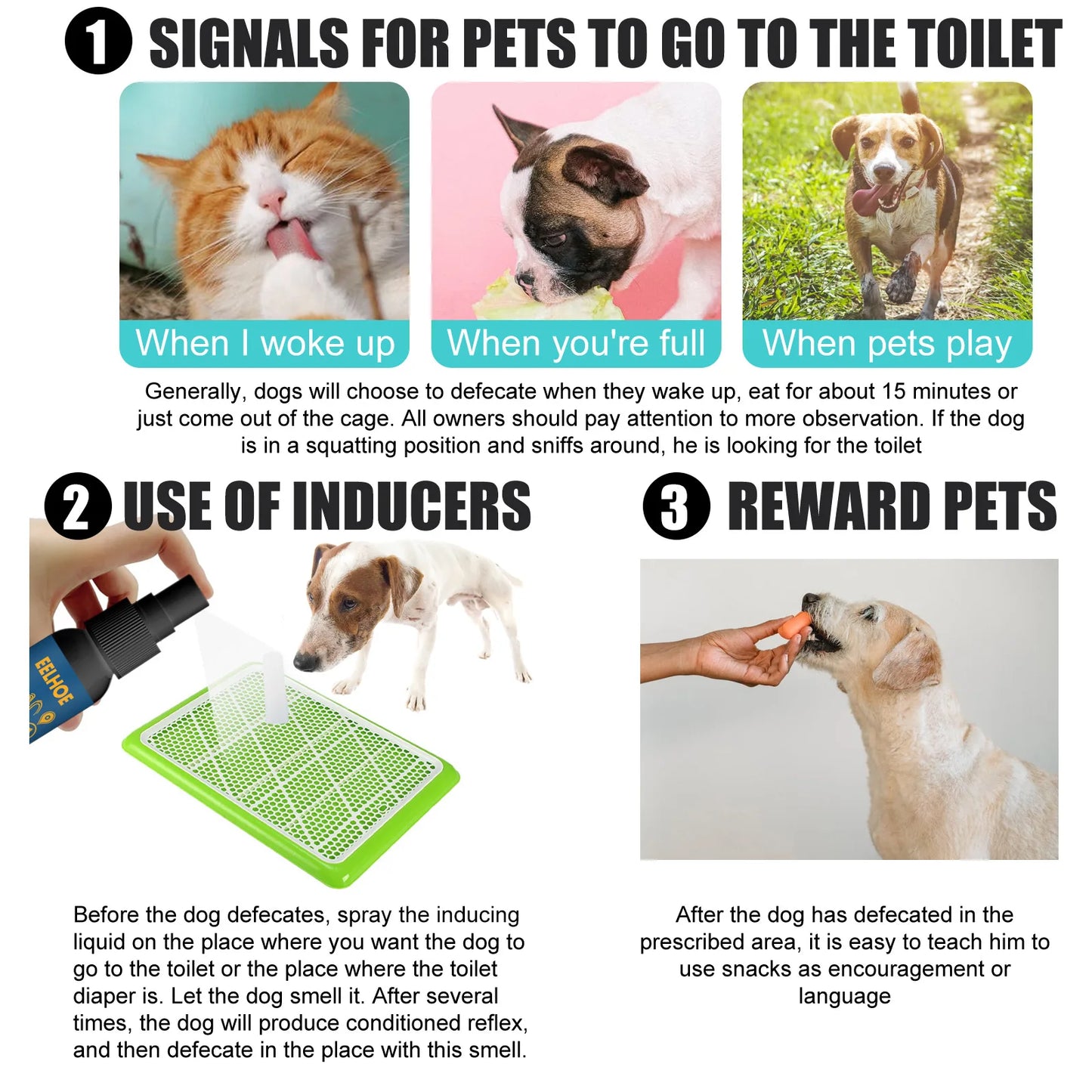 YEGBONG Pet Deodorant Gel and Potty Inducer for Dogs