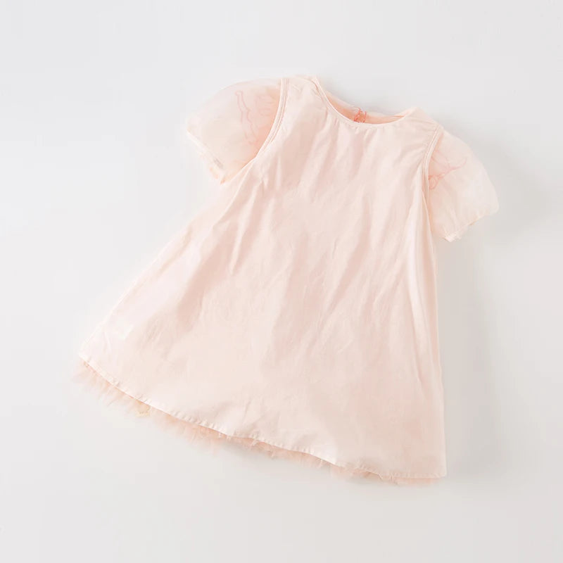 Dave Bella Princess Dress Birthday Short Sleeve Mesh
