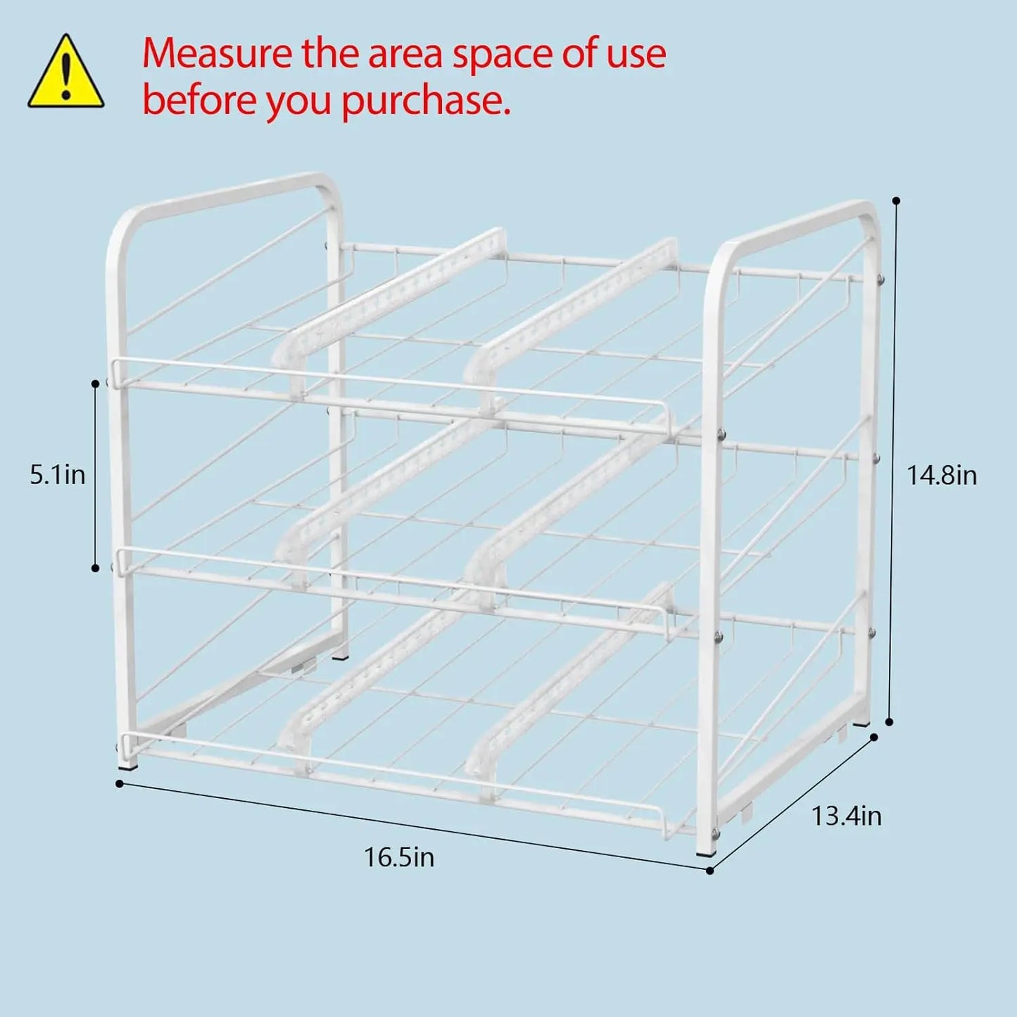 Hign-concerned Can Dispenser Rack 2-Piece Pantry Organizer