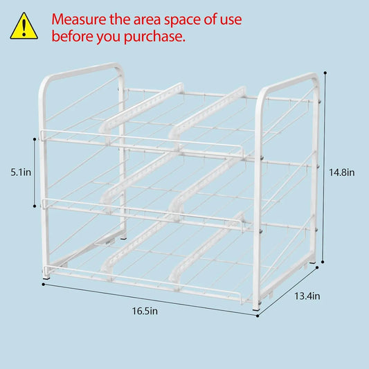 Hign-concerned Can Dispenser Rack 2-Piece Pantry Organizer