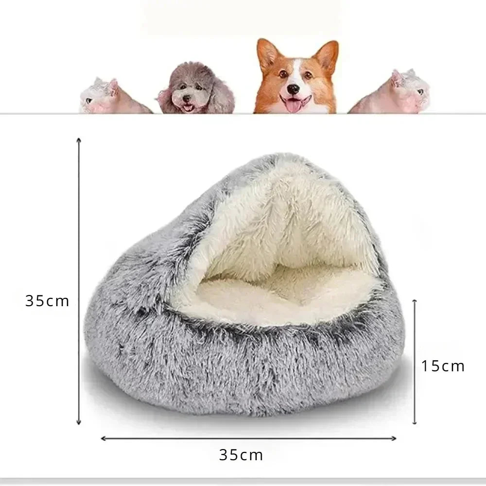 CN Zhejiang Cat SleepBeds UltraPremium AntiStatic Insulated Deluxe Plush RoundNest