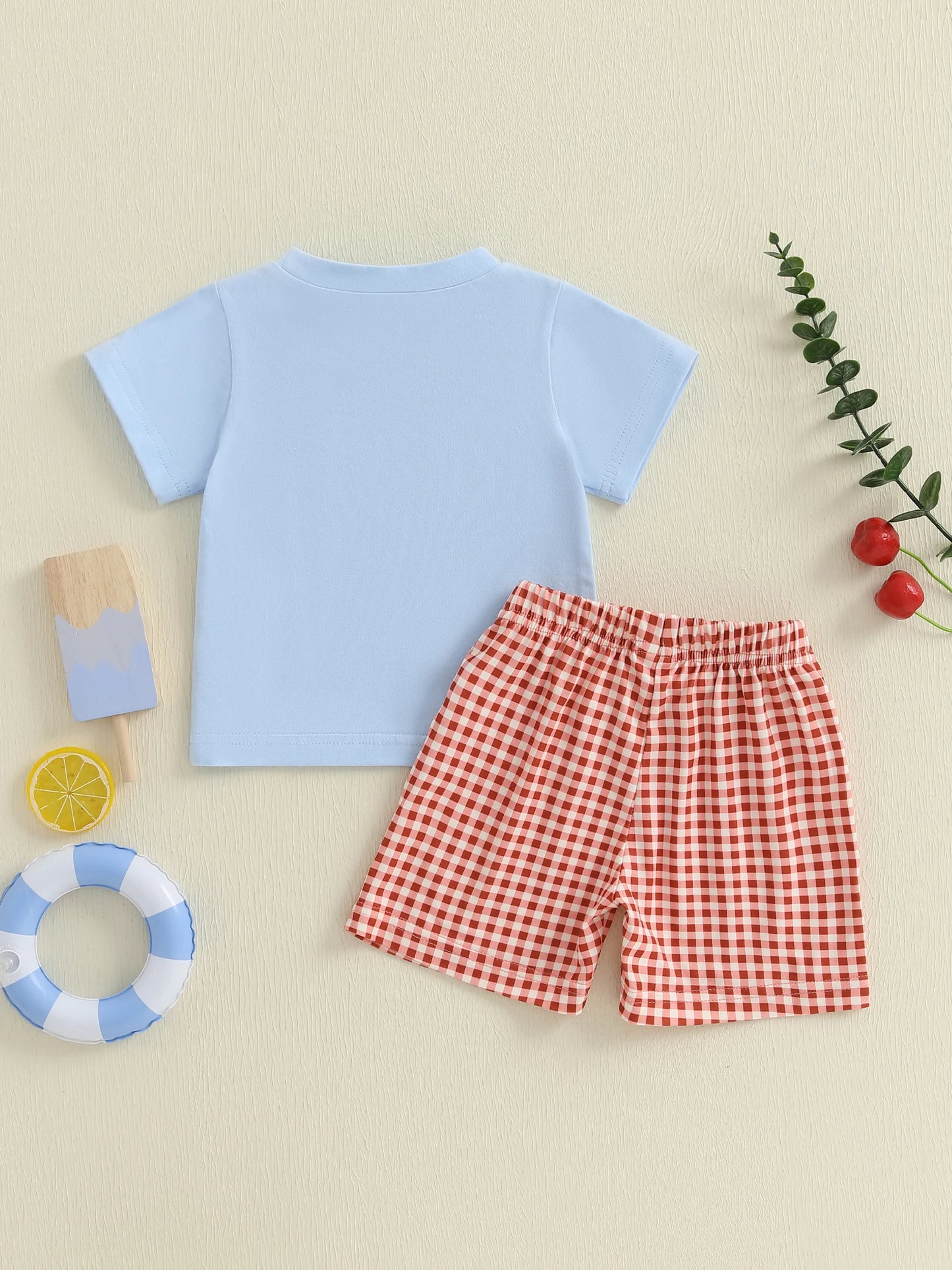 Emmababy Toddler Back To School Shirt And Shorts Set