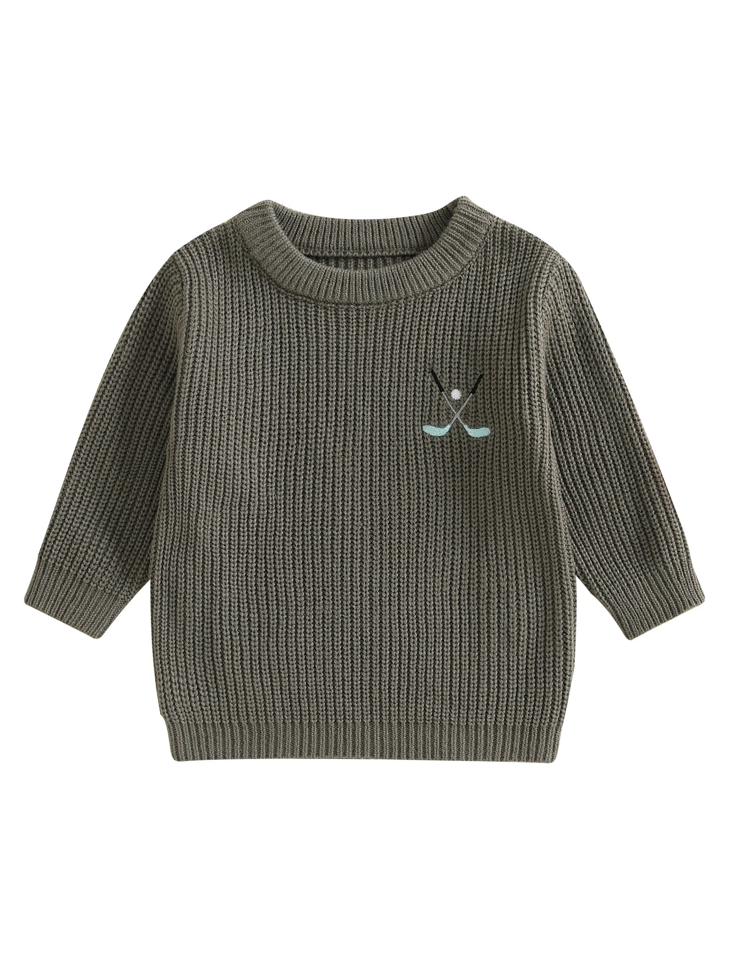 Toddler Boy Winter Cable Knit V Neck Pullover Sweater
