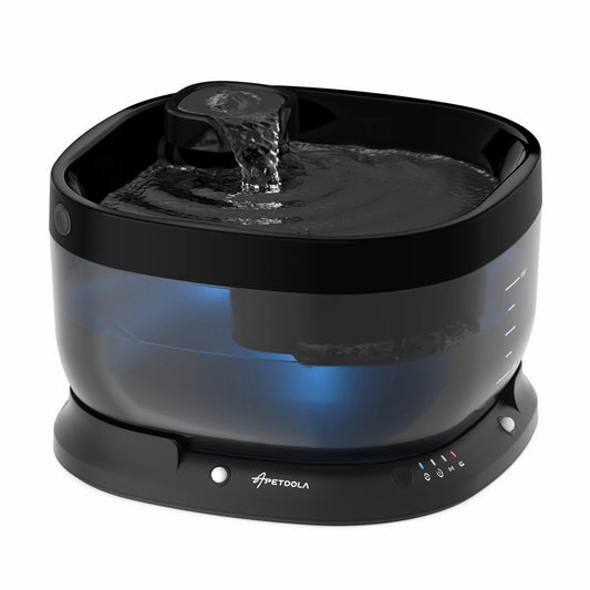 APETDOLA Wireless Dog Water Fountain Auto Sensor For Pets