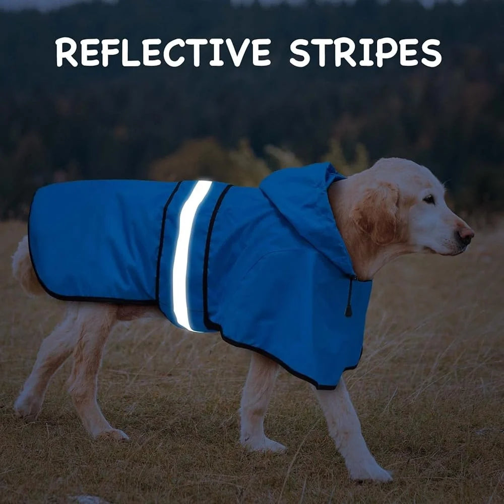 Hooded Waterproof Dog Raincoat for Outdoor Adventures