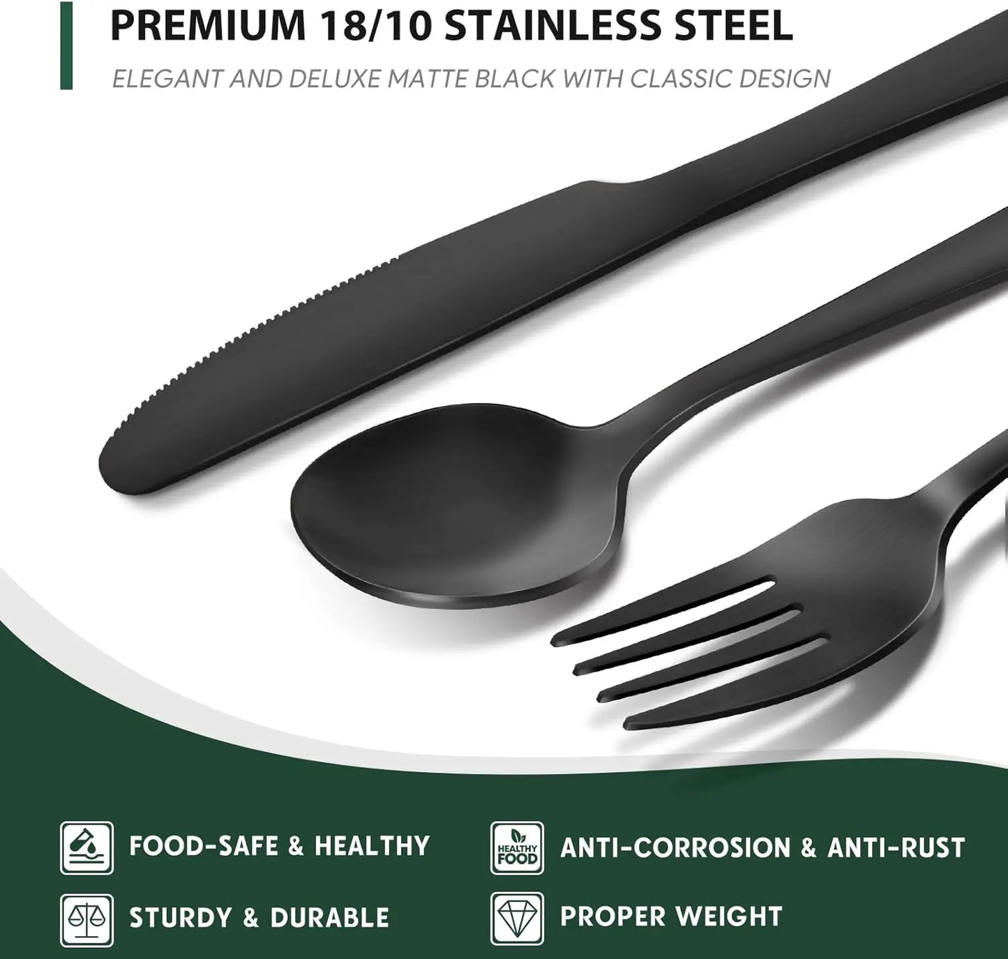 Stainless Steel Utensil Set for Elegant Dining Experience