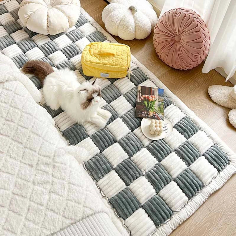 Warm Anti-Slip Dog Bed Mat Cushion Pet Sofa Cover