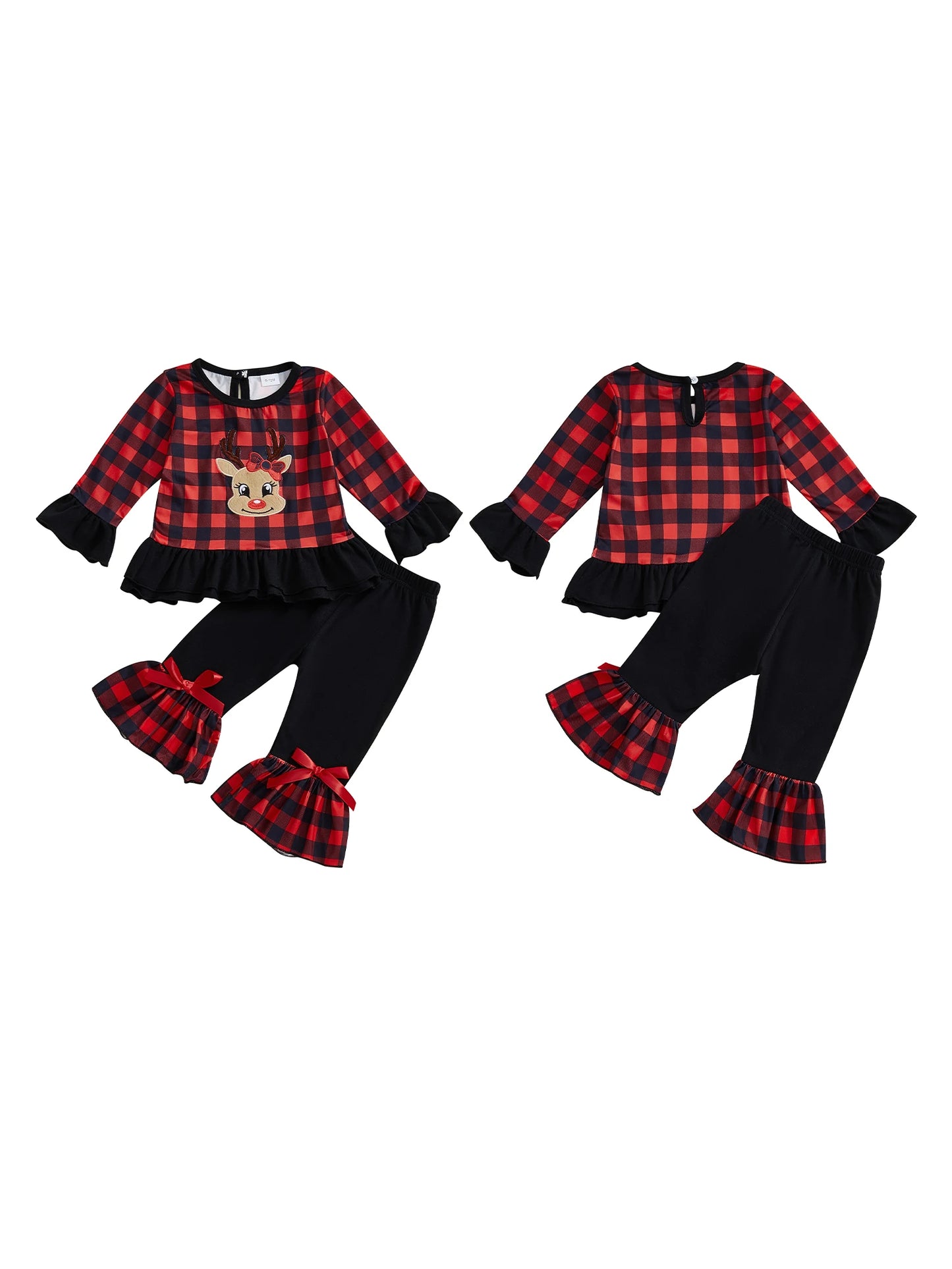 Guangdong Toddler Girl Christmas 2 Piece Outfits Set
