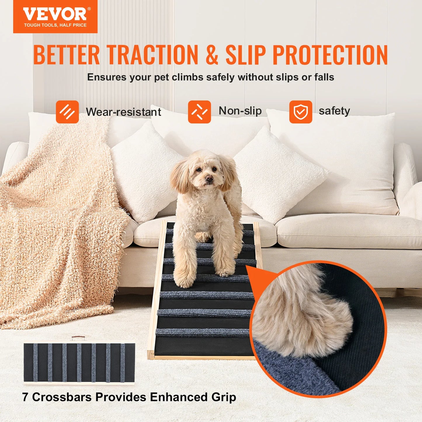 Folding Anti-Slip Dog Ramp for Easy Pet Access