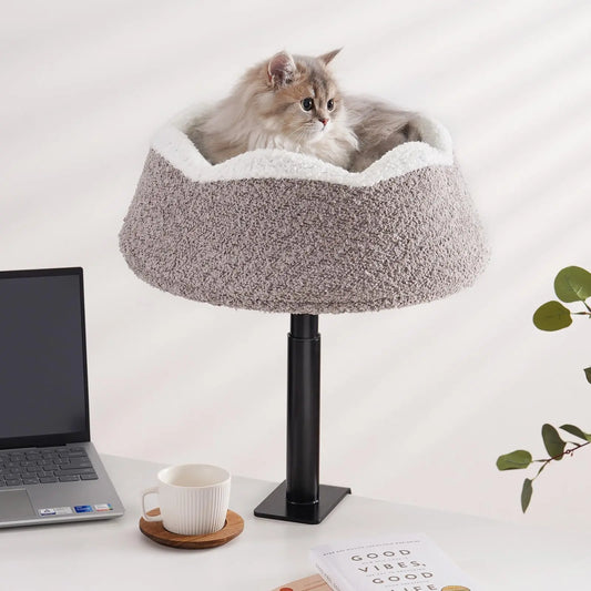 MEWOOFUN Cat Desk Bed Perch With 360 Rotation Adjustable
