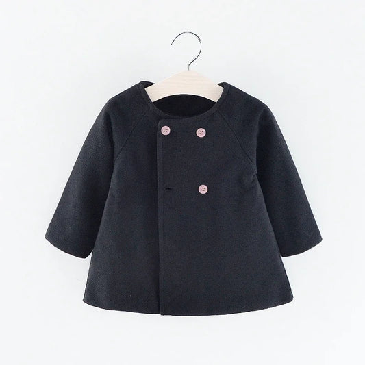 Korean Style Baby Girls Coat Long Sleeve Outerwear Autumn