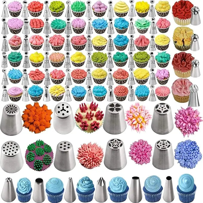 Feature 359PCs Cake Decorating Kit With 66 Piping Tips