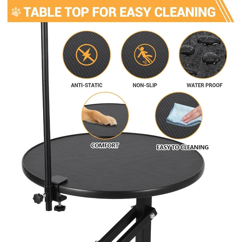 Hydraulic Lift Pet Grooming Table with 360 Degree Rotation