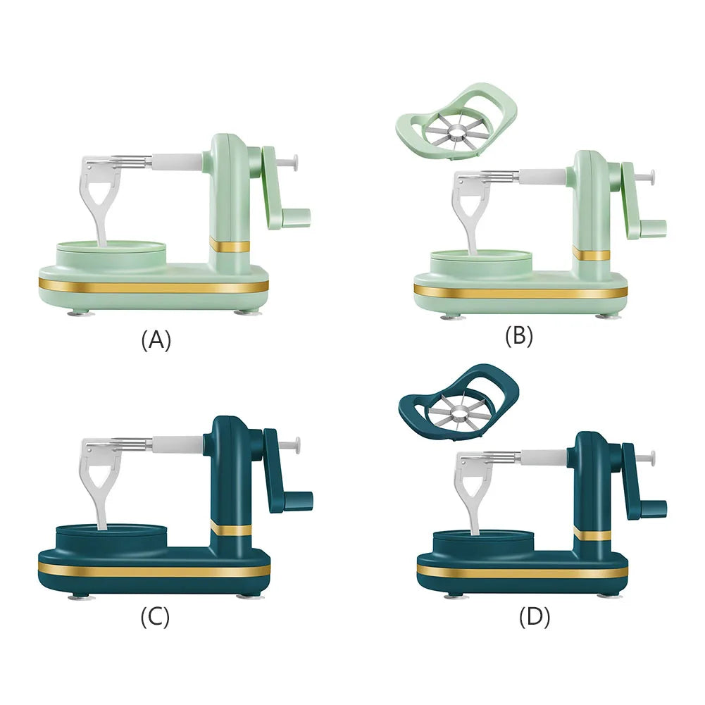 Manual Apple Peeler And Crusher With Stainless Steel Blades