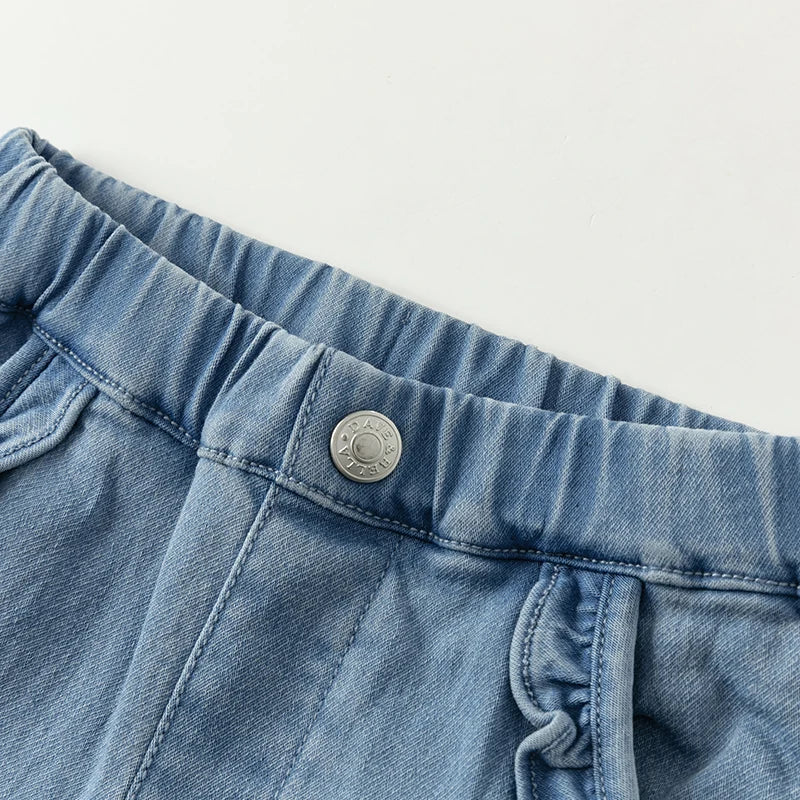 Dave Bella Girls Denim Jeans Soft Elastic Casual Pants