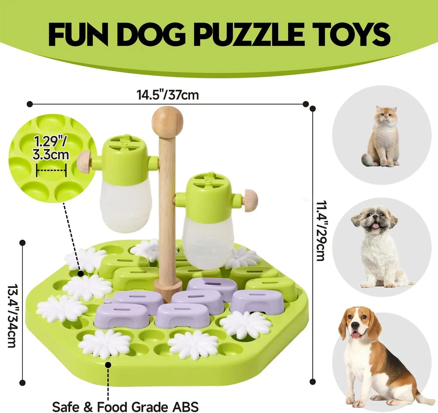 MEWOOFUN Level 4 Dog Puzzle Toy Enrichment IQ Training