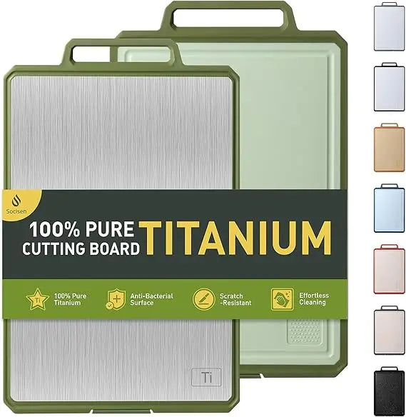 Titanium Cutting Board With Handle Non Toxic Chopping Block