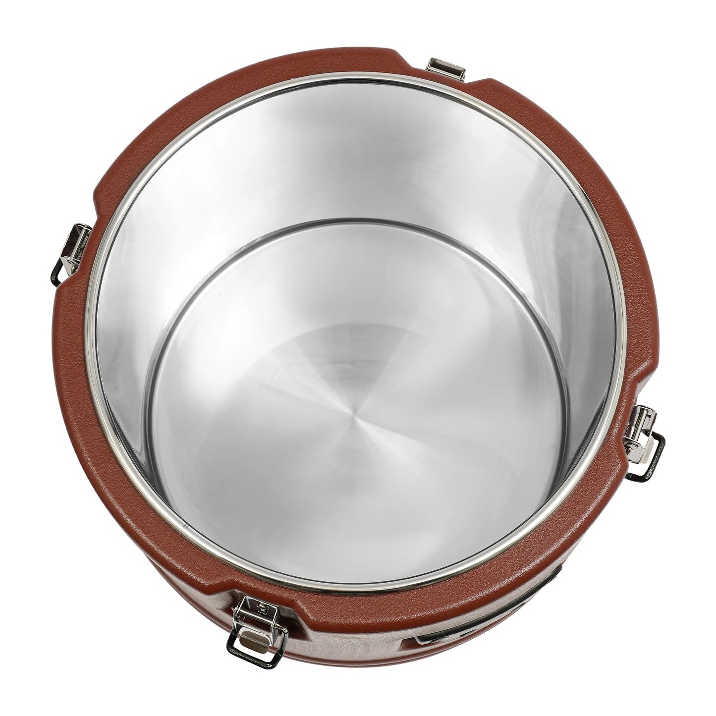 Brown Modern Insulated Stainless Steel Food Warmer Carrier