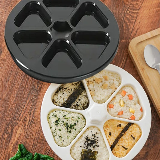 Six In One Triangle Sushi Mold Kit For Bento Lunchbox