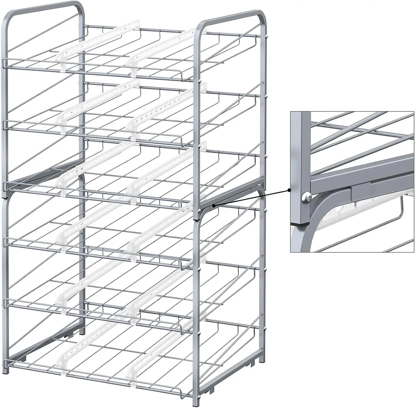 Hign-concerned Can Dispenser Rack 2-Piece Pantry Organizer