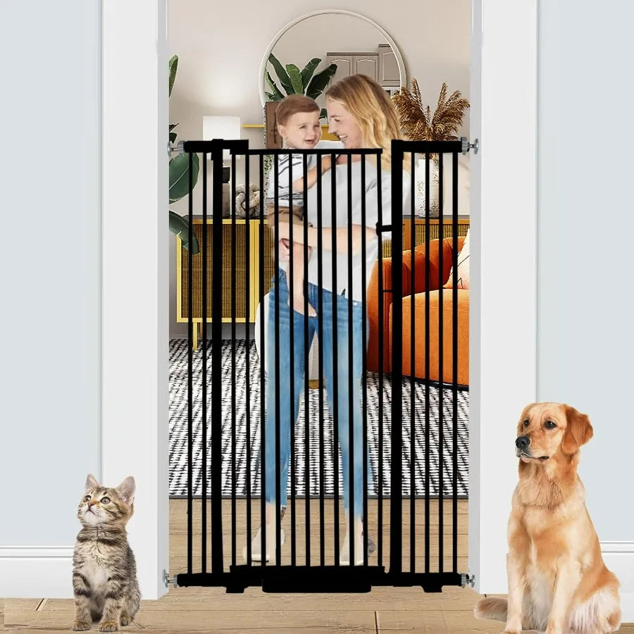 Adjustable Pressure Mounted Baby Gate With Auto Close