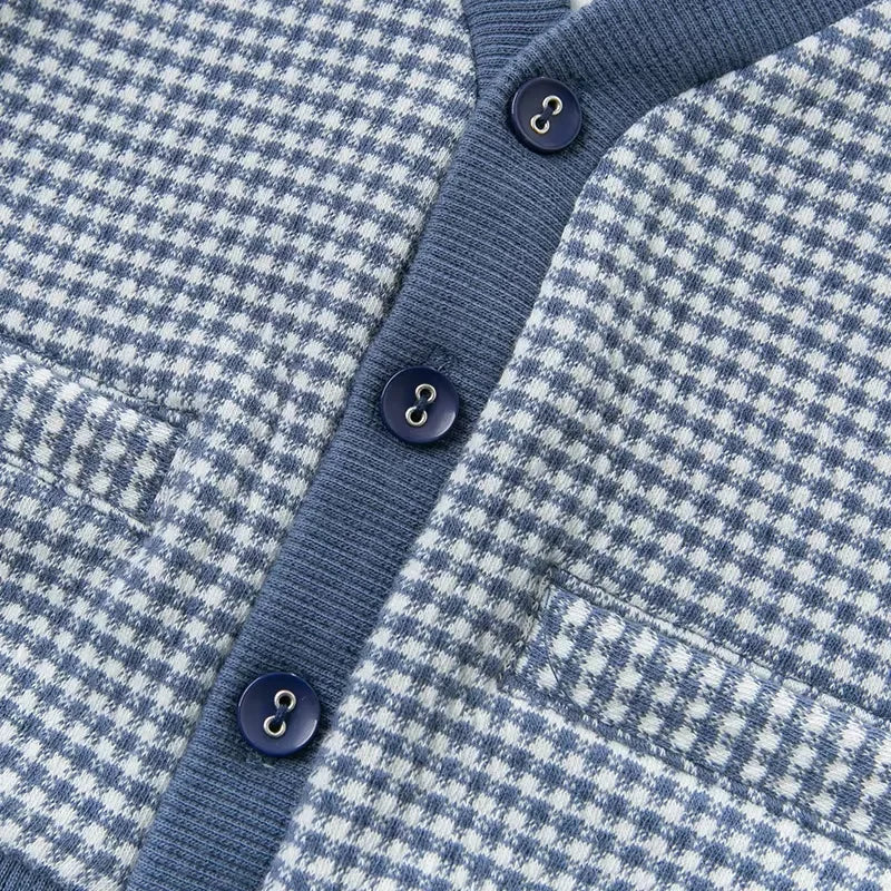 Dave Bella Boys Plaid Knit Two Piece Set Long Sleeve