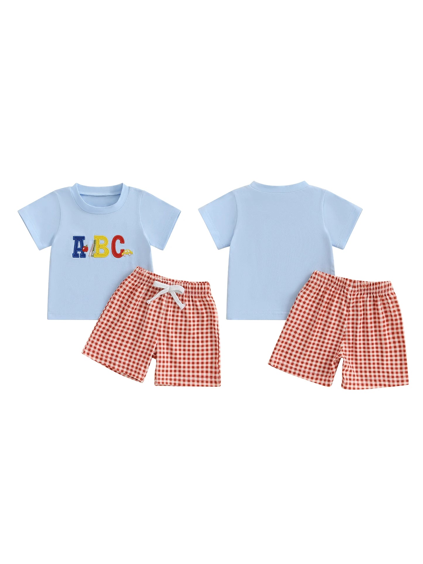 Emmababy Toddler Back To School Shirt And Shorts Set