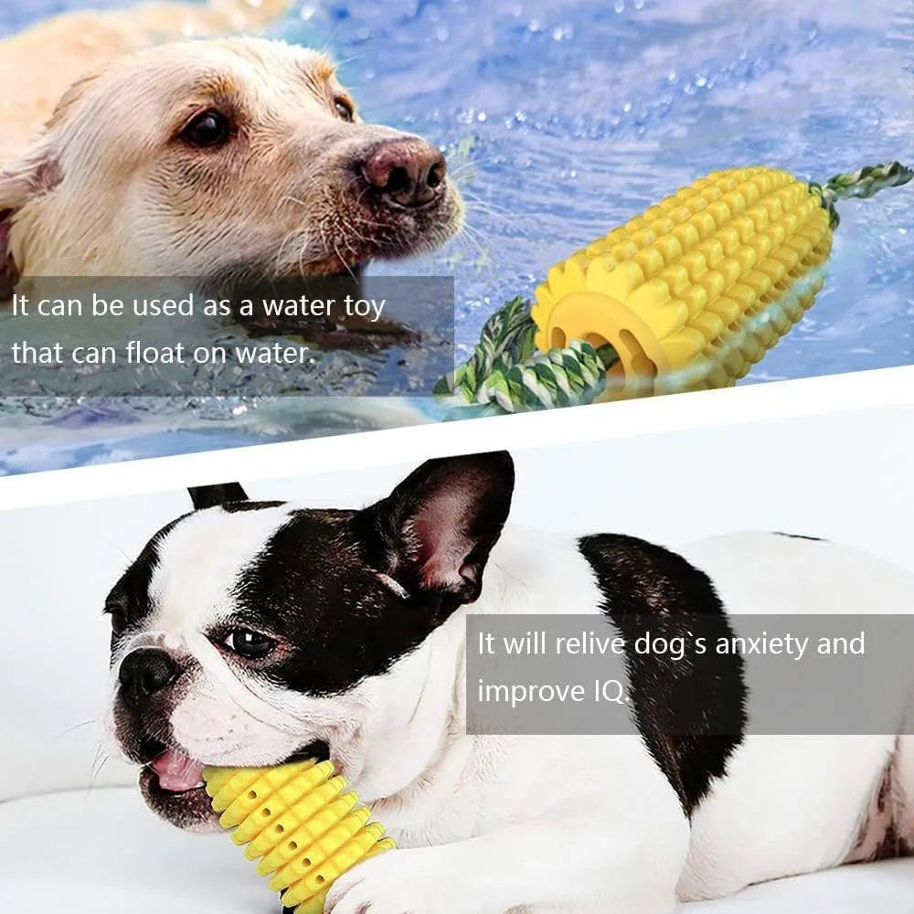 QIZHIKUAJINGH Aggressive Chewers Squeaky Corn Stick Toy
