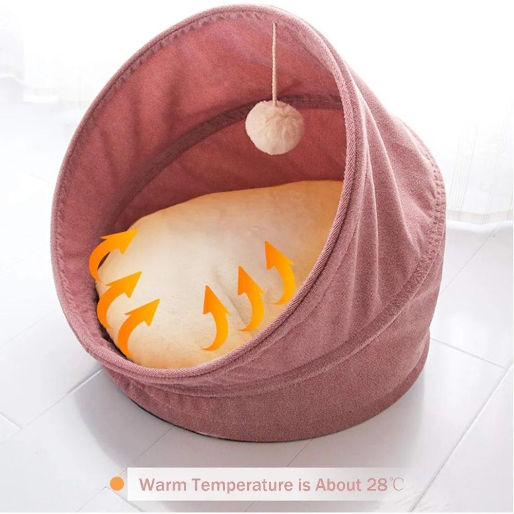 Heated Cat Bed Warm Pet Heating Pad For Indoor Cats