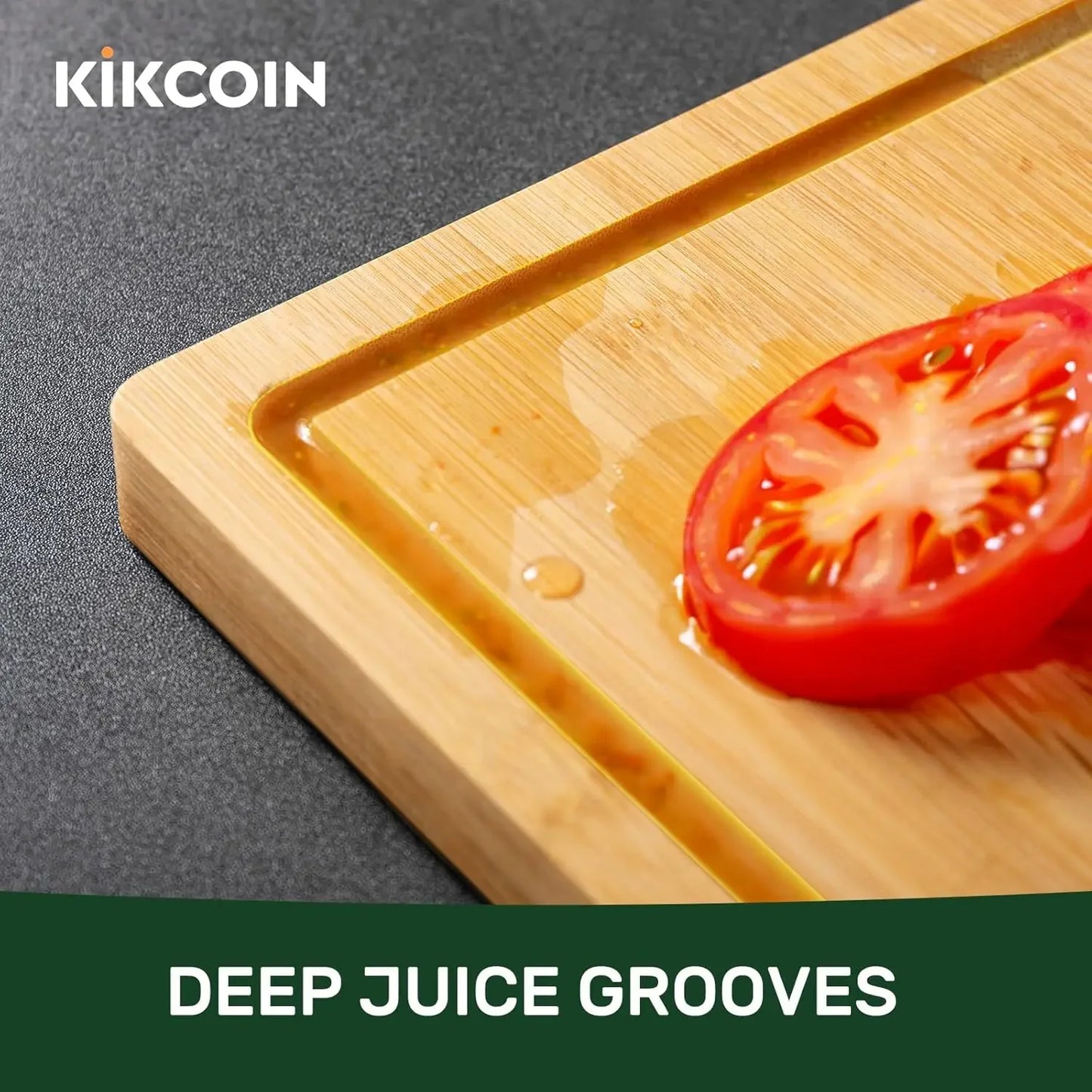 Premium Bamboo Cutting Board With Juice Groove For Meat