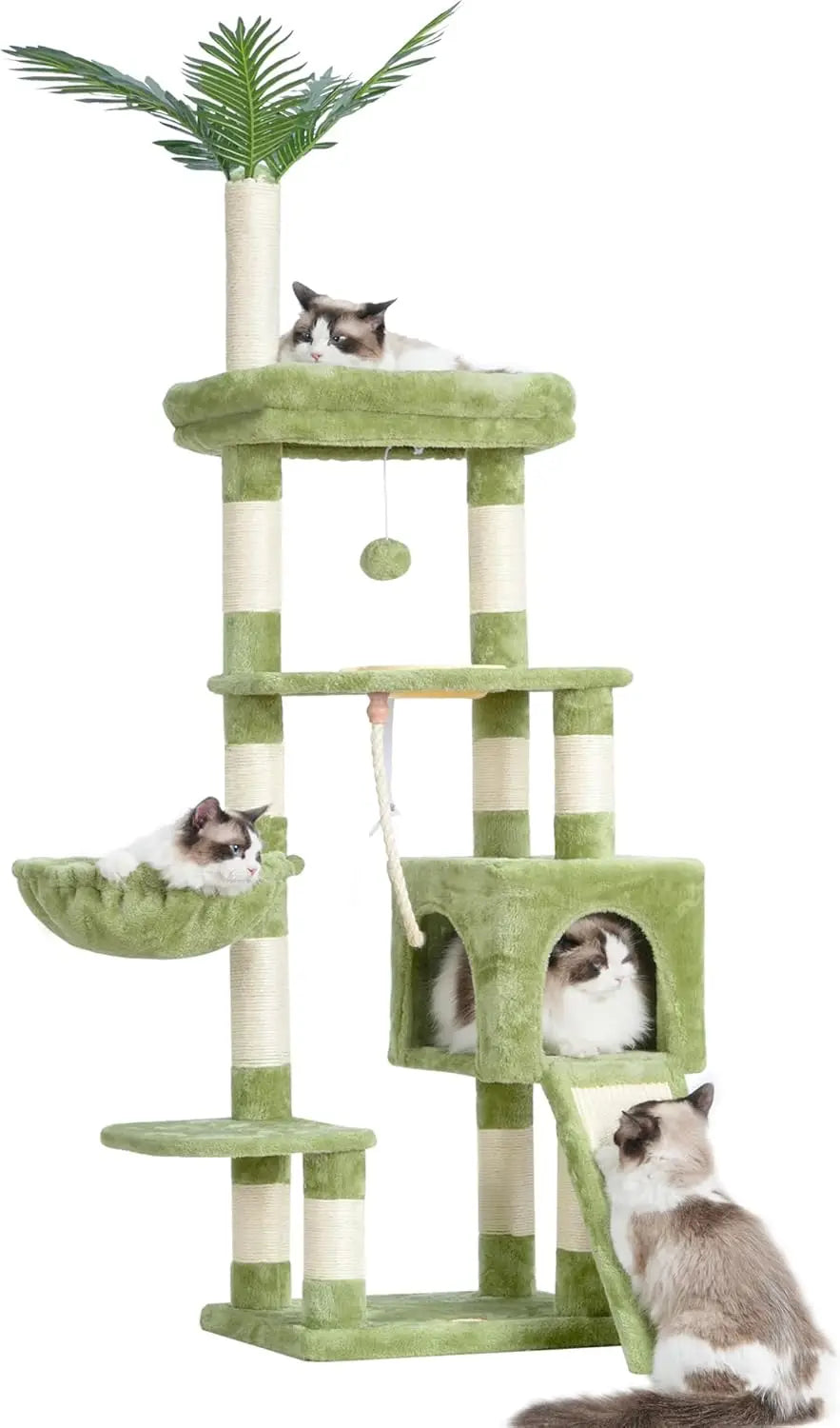 Tibet Cat Tree Tower For Indoor Cats With Plush Perches
