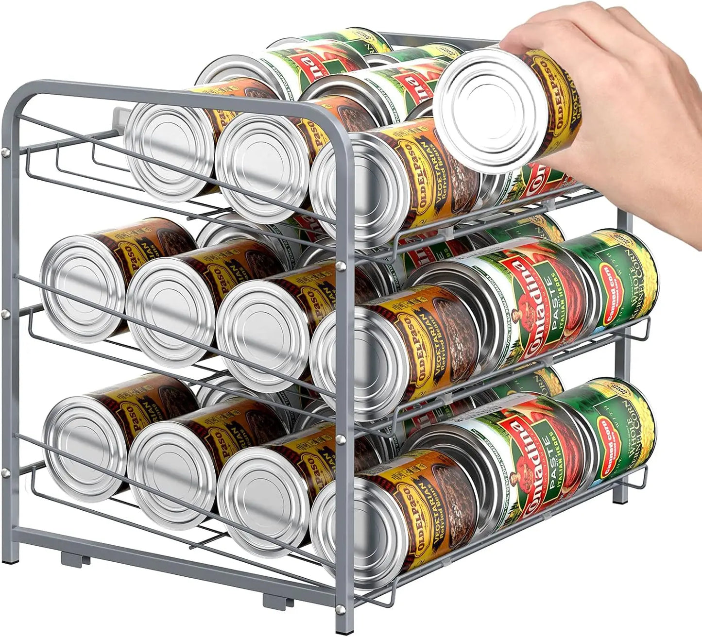 Hign-concerned Can Dispenser Rack 2-Piece Pantry Organizer