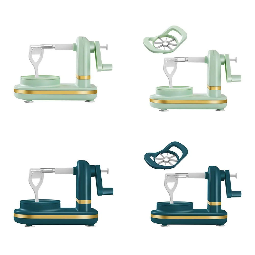 Manual Apple Peeler And Crusher With Stainless Steel Blades